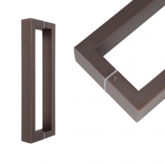 강화도어손잡이 GS-191 스텐 사각 브라운 발색 S-14 (P340)