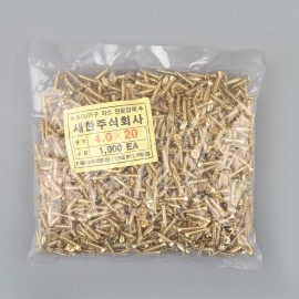 목재피스 금색 (4x20mm) 나사못 1000개/봉