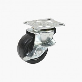 고무 바퀴 1.5인치 (40mm) 브레이크형