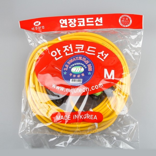 미주 안전 연장코드선 3WAY 30M C2530