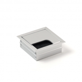 알루미늄 사각 전선캡 실버 (소) 100개/박스