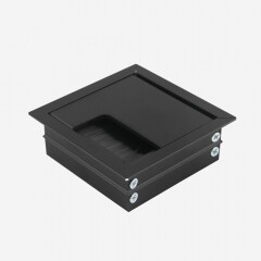 알루미늄 사각 전선캡 블랙 (소) 100개/박스