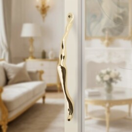 황동 중문 손잡이 골드